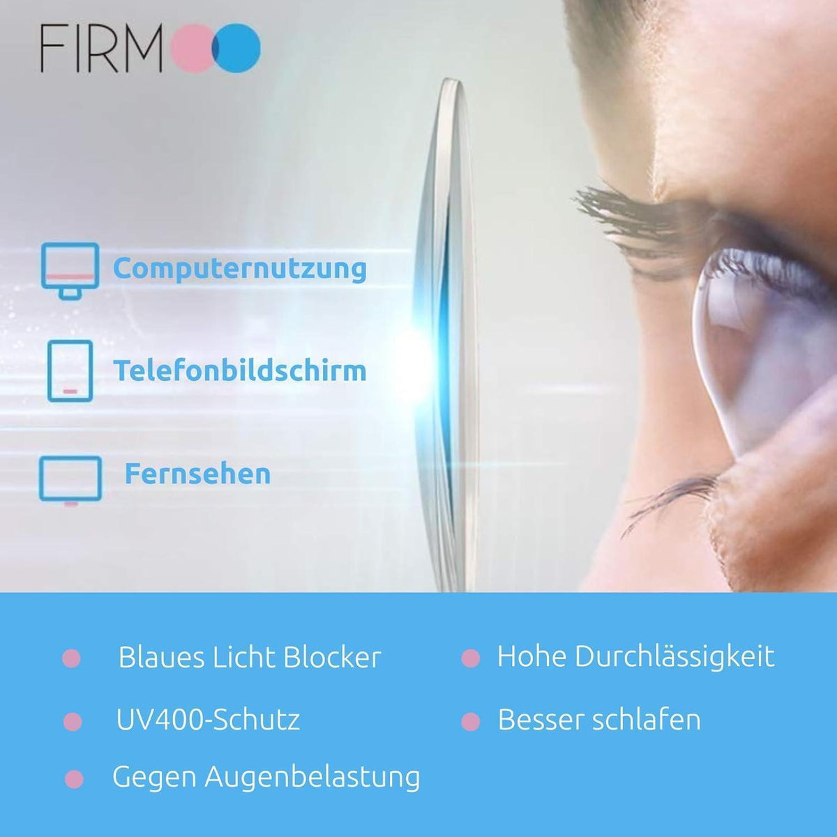 Blaulichtfilter Brille oval Tortoise – Schutz vor Kopfschmerzen