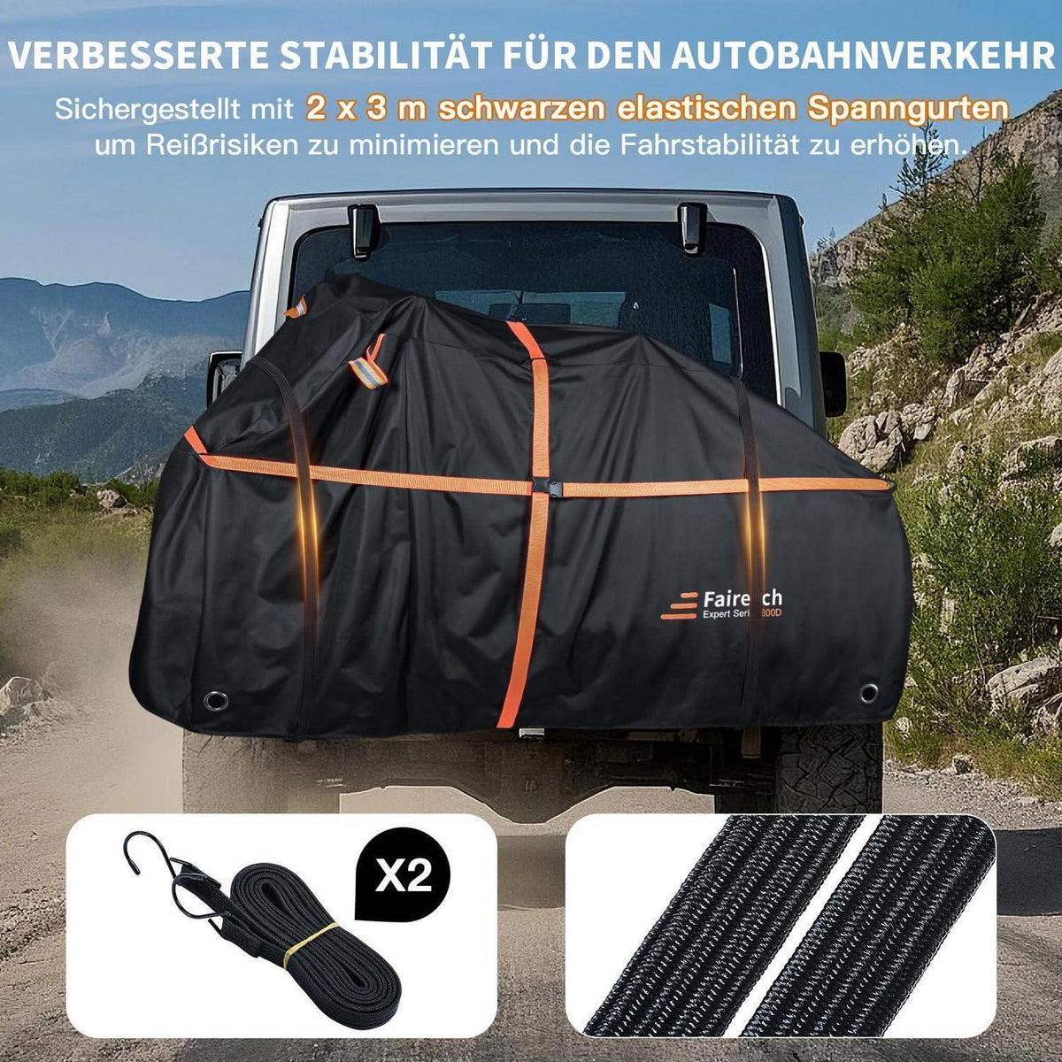 Fahrradabdeckung 2er Set, Reißfest & Winddicht mit Tasche