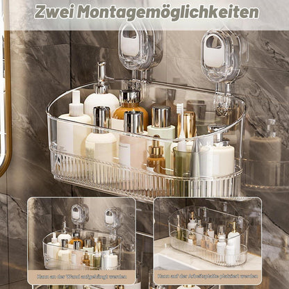 Duschablage Ohne Bohren | Badregal Hängend | Goldfarben