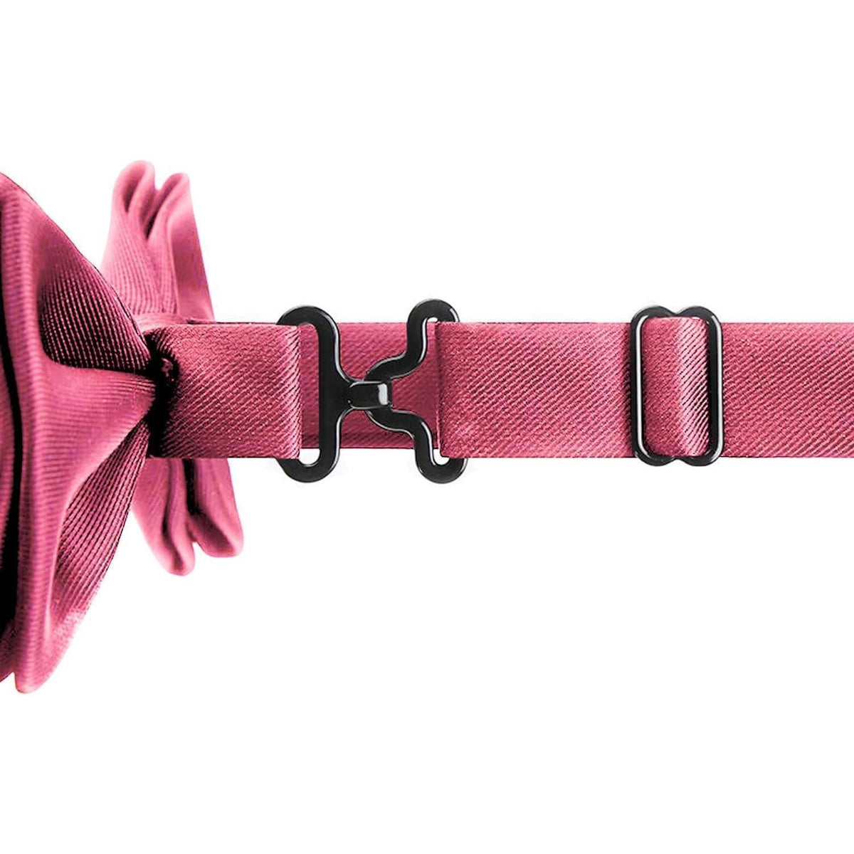 Herren Fliege Set Rosa mit Pocket Square & Manschettenknöpfen