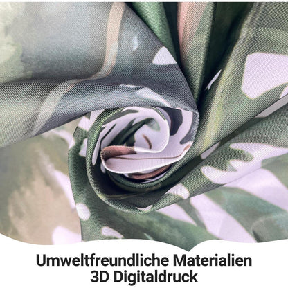 Berge Duschvorhang 240x200cm mit 16 Haken & Beschwerter Saum