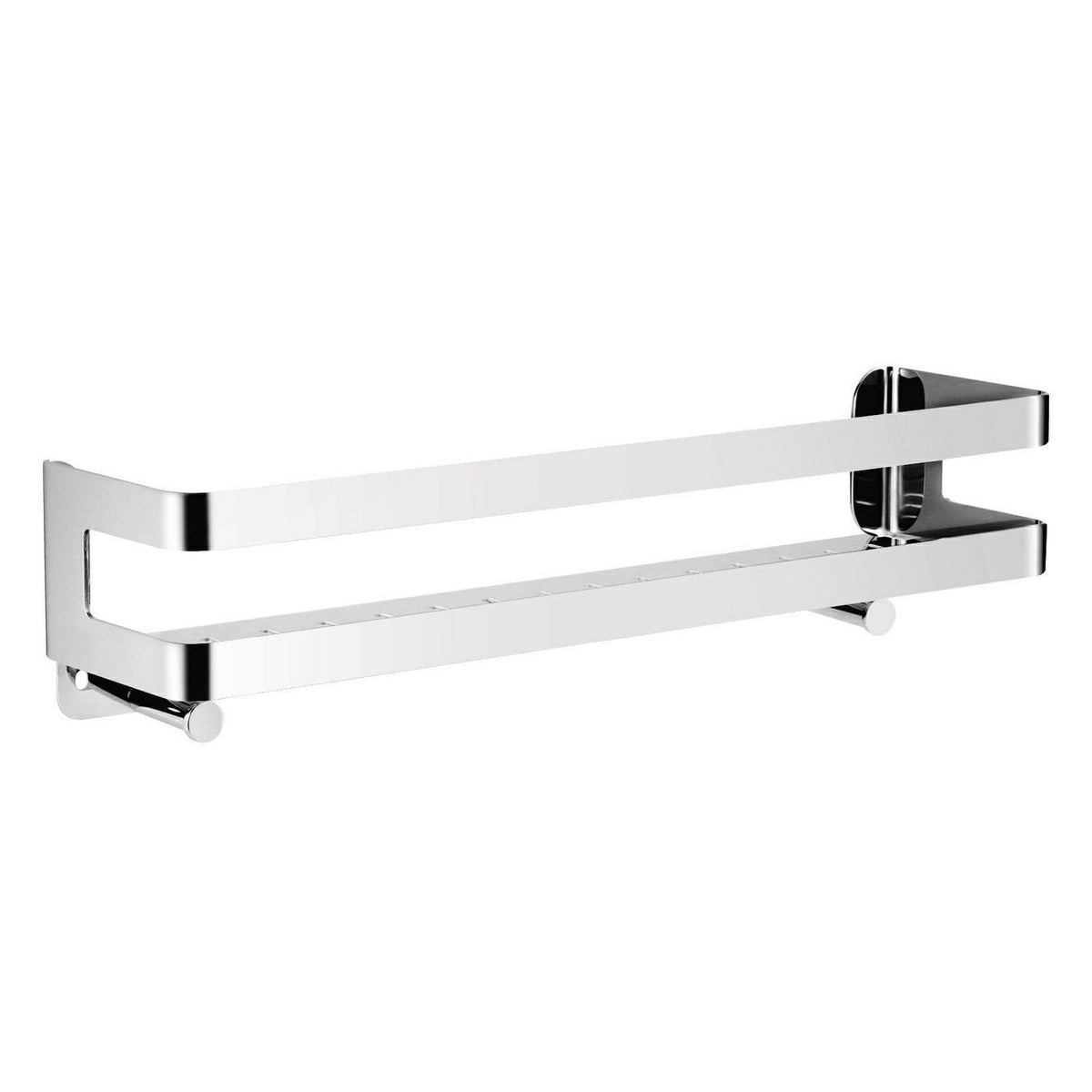Edelstahl Duschablage mit Haken – Badezimmer Organizer 40cm