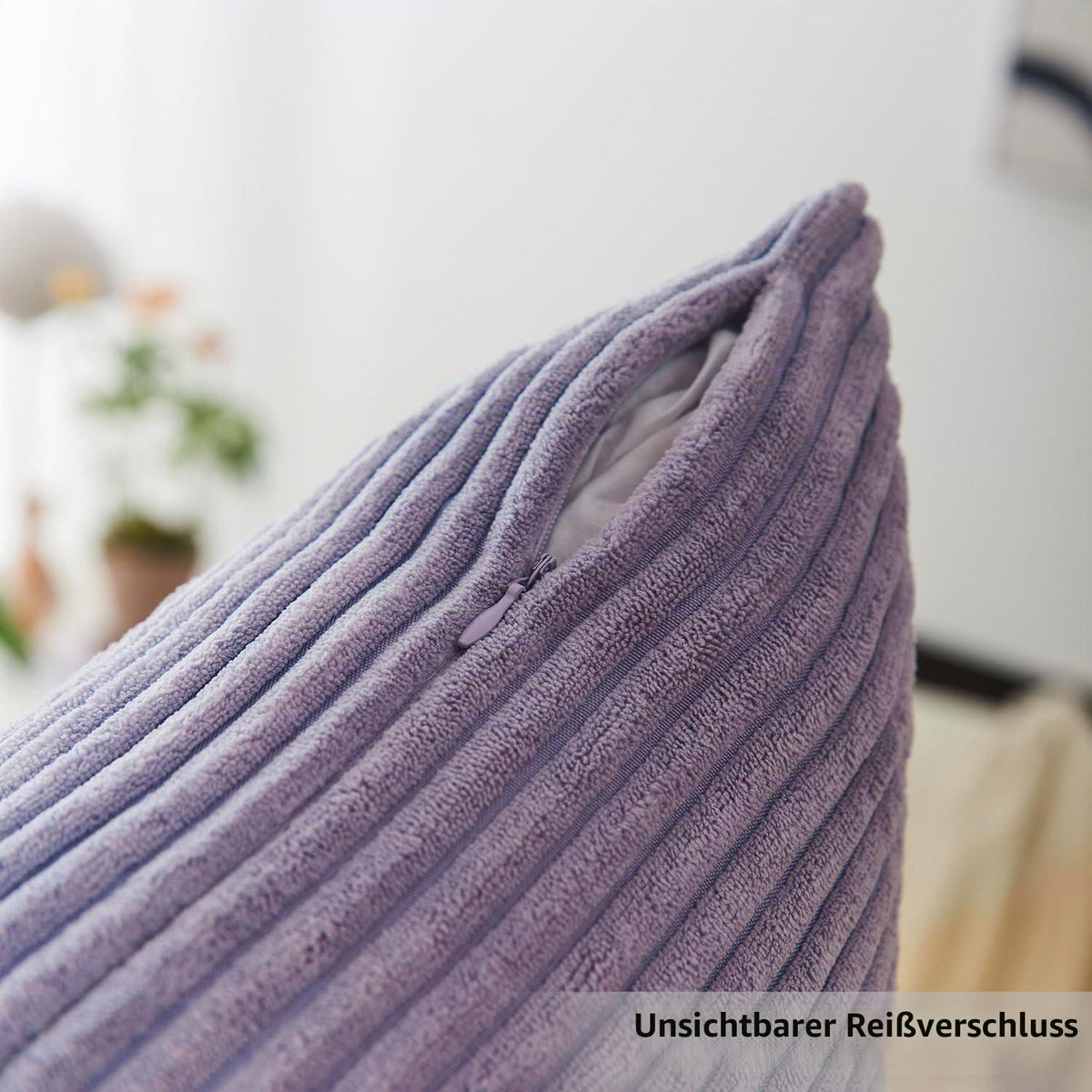2x Kissenbezug 60x60 Lavendel – Weich & Pflegeleicht