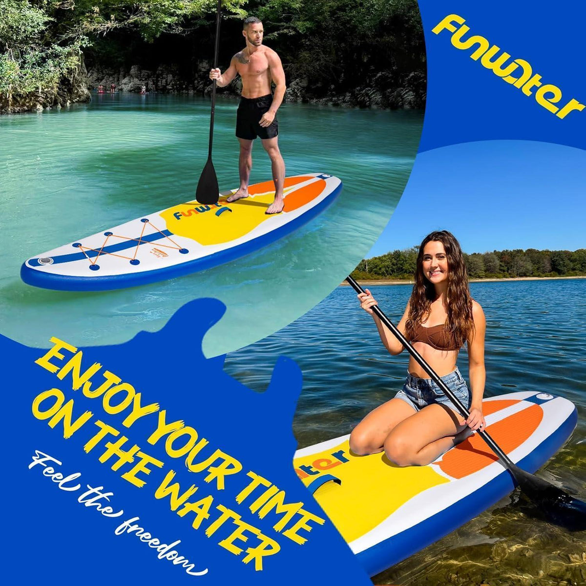 Aufblasbares SUP Board Manta Dunkelblau mit Zubehör