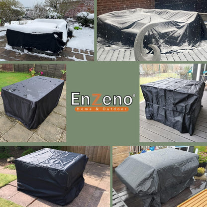 Wasserdichte Gartenmöbel Abdeckung 230x230x90cm für Loungemöbel