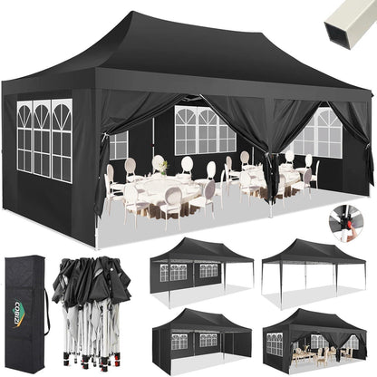 Faltpavillon 3x6m mit Seitenteilen – Wasserdicht & Stabil