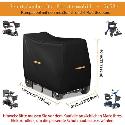 Elektromobil Abdeckhaube Wasserdicht 420D – Schutz für Scooter & Rollstuhl