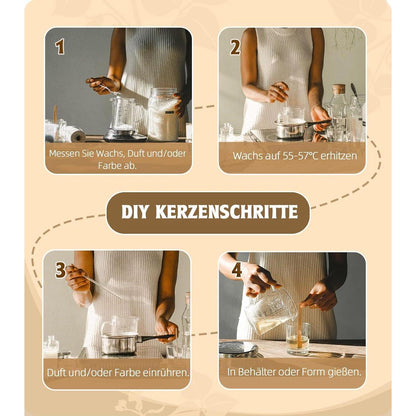 Sojawachs Flocken 10kg für Kerzenherstellung, Premium Bio
