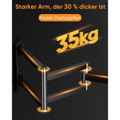 TV Wandhalterung 1035mm Schwenkbar, Neigbar, Drehbar für 26-65 Zoll TVs