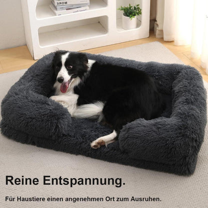 Orthopädisches Hundebett XXL (130x90cm) – Beiges Hundesofa