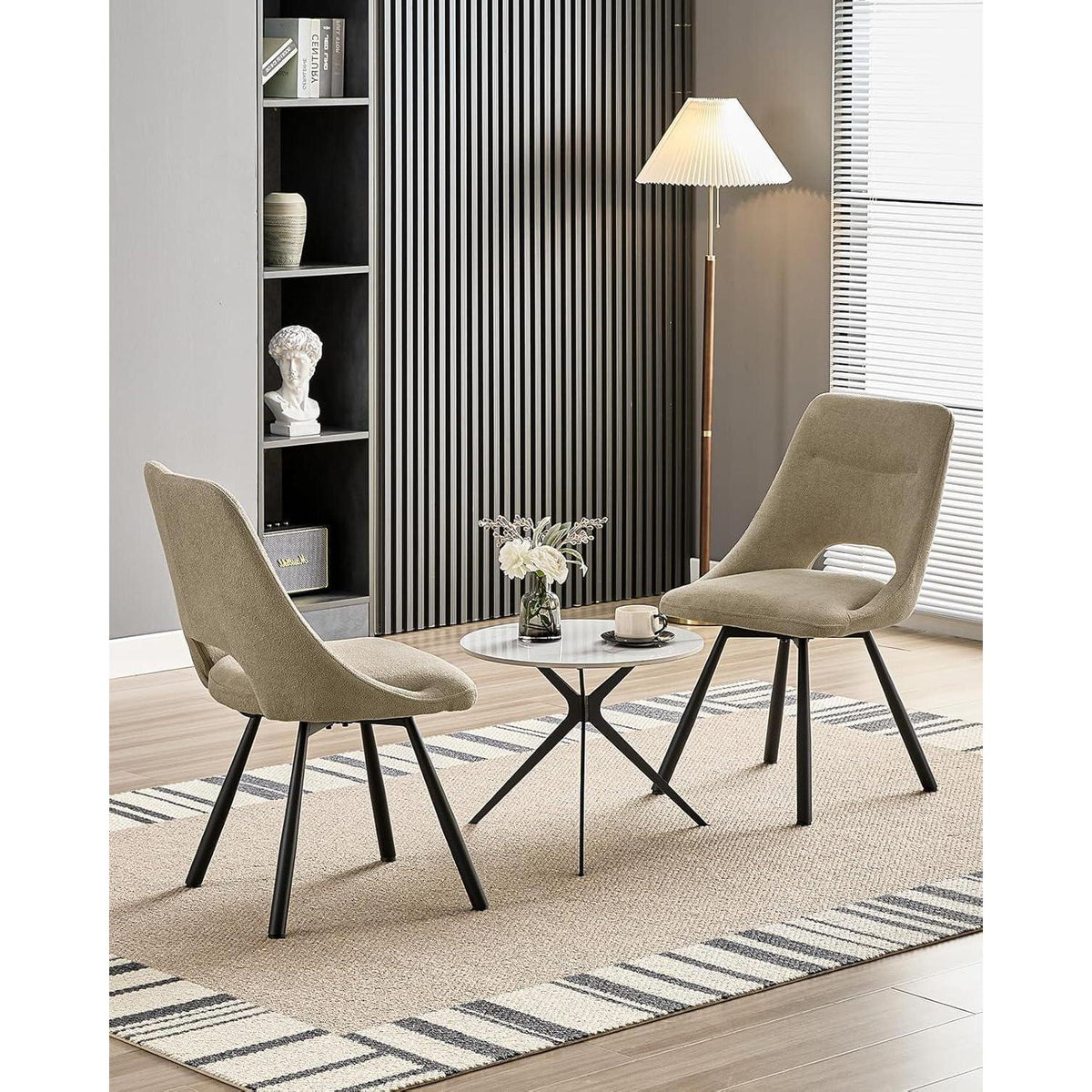 Drehbarer Esszimmerstuhl Set |, Ergonomisch & 360°