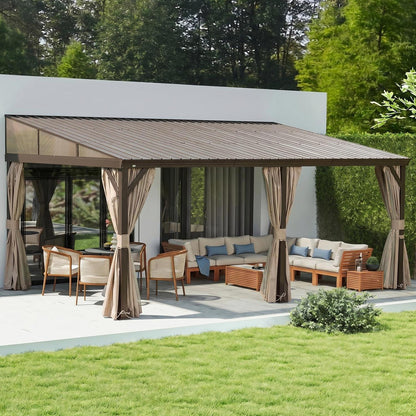 Domi Pavillon 3,6 x 6,1 m – Hardtop Terrassenüberdachung