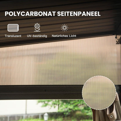 Domi Pavillon 3,6 x 6,1 m – Hardtop Terrassenüberdachung