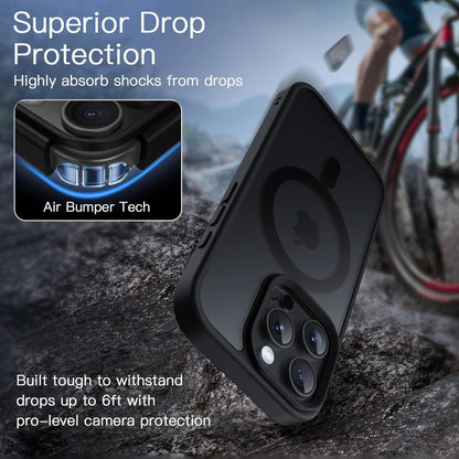 Magnetische Hülle für iPhone 16 Pro Max mit MagSafe, matt schwarz