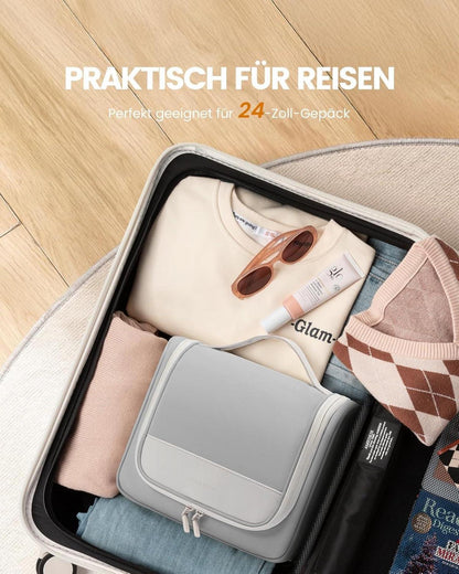 Kulturtasche Damen Wasserdicht mit Haken Groß Make Up Beauty Case