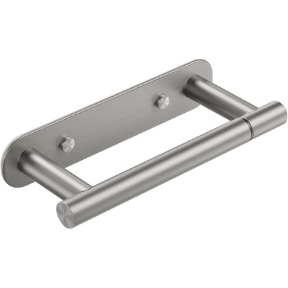 Edelstahl Toilettenpapierhalter mit 2 Montagemethoden Silber