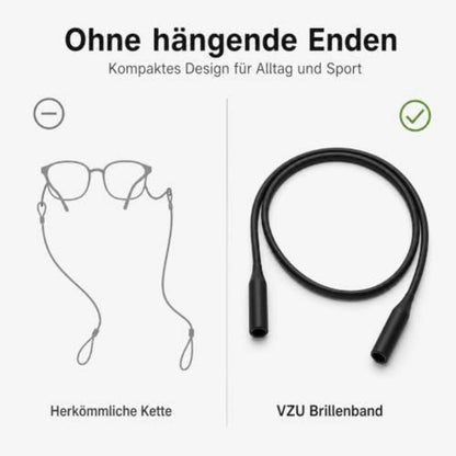 6x Brillenband Silikon, Verstellbar & Rutschfest