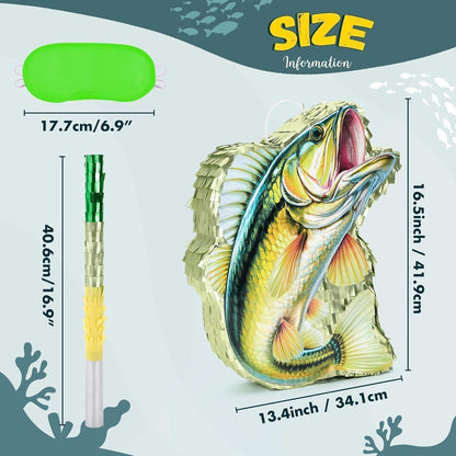 Fisch Piñata – Geburtstagsparty Deko für Jungen & Angelfans