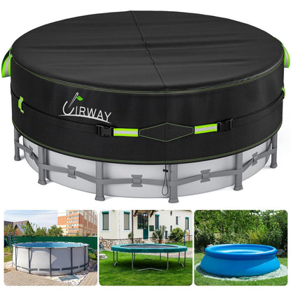 Runde Poolabdeckung 488cm – UV-Schutz & Windfest