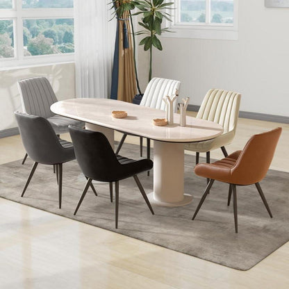 Moderner Esszimmerstuhl gepolstert – Beige, 4er Set