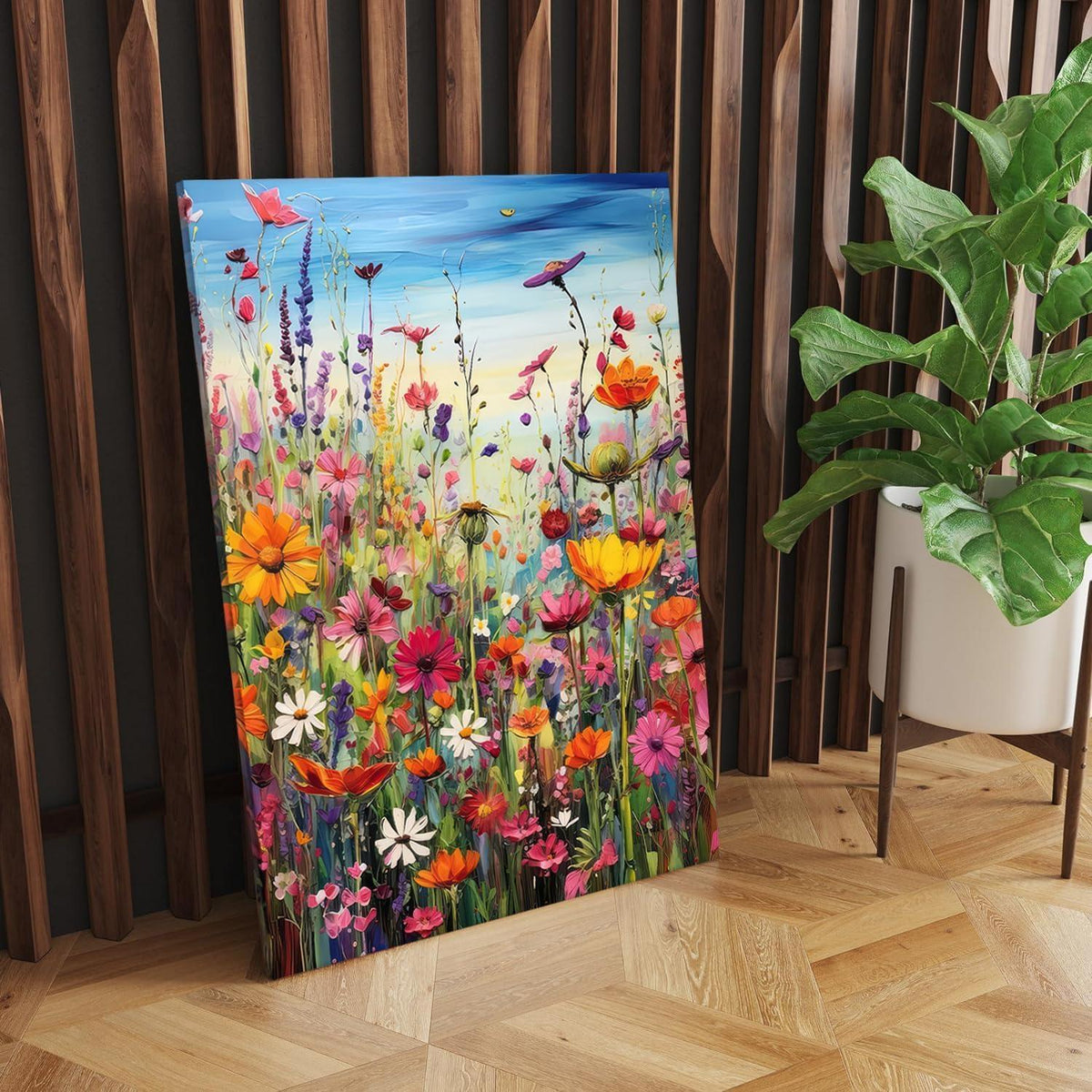 Diamant Painting Blumen 30x40cm mit Rahmen – Entspannung & Wanddeko