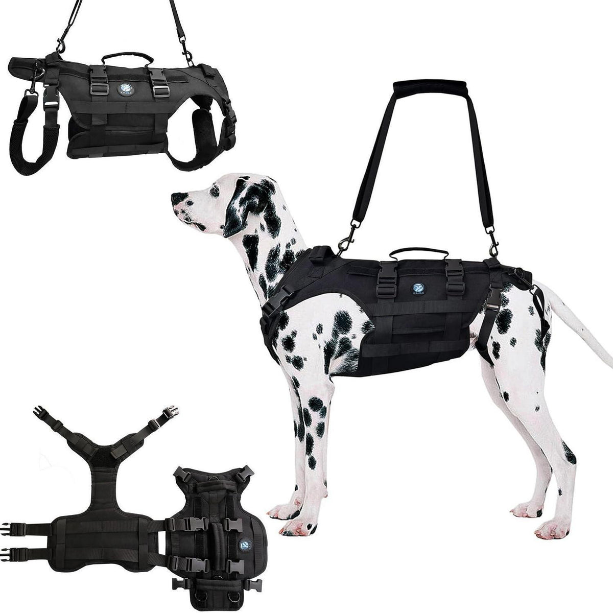 Taktisches Hundegeschirr Schwarz M – Robust & Vielseitig