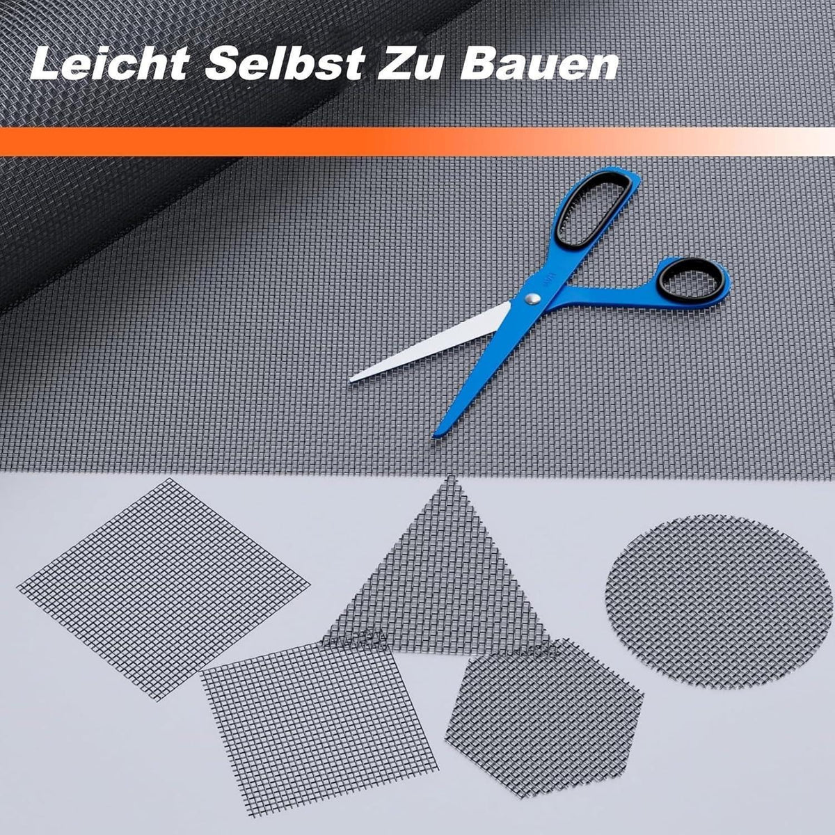 Fliegengitter Fenster 150x3000cm Edelstahl Zuschneidbar