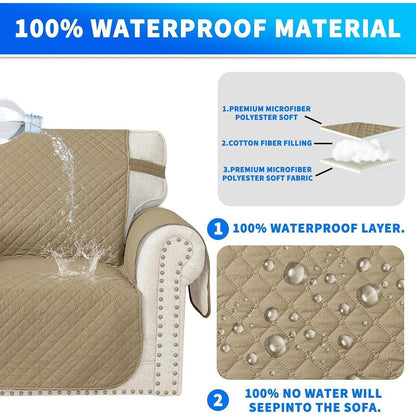 Wasserdichter Sofabezug L-Form 4 Sitzer, Ecksofa Überzug für Hunde & Katze