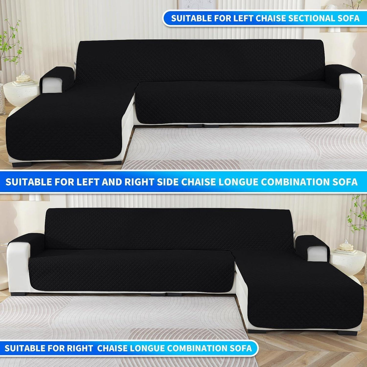 Wasserdichter Sofabezug L-Form 4 Sitzer, Ecksofa Schutzhülle