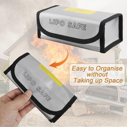 2x Lipo Safe Bag – Feuerfeste Akku Tasche für LiPo & E-Bike