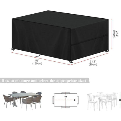 Gartenmöbel Abdeckung 150x80x70cm – UV & Wetterfest