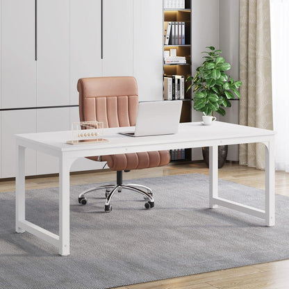 Großer Schreibtisch 160x80cm – Weißer Home Office Arbeitstisch