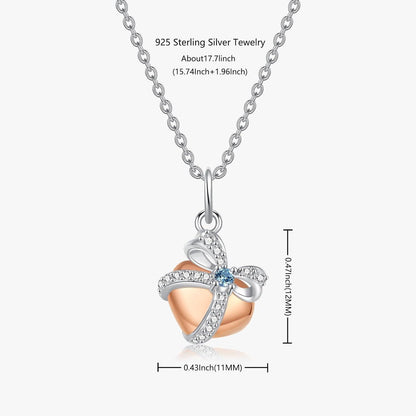 Silberne Herzanhänger Kette Damen 925 mit Zirkonia