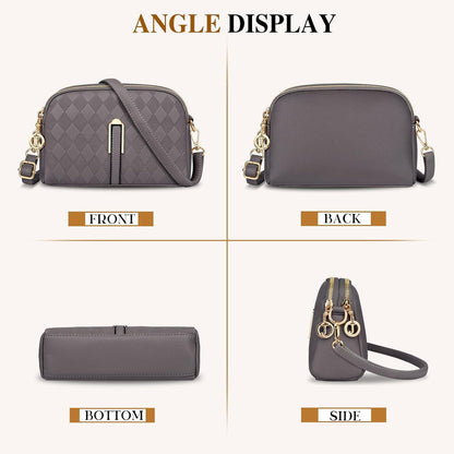 TEUEN Kleine Damen Umhängetasche Crossbody in Lederoptik
