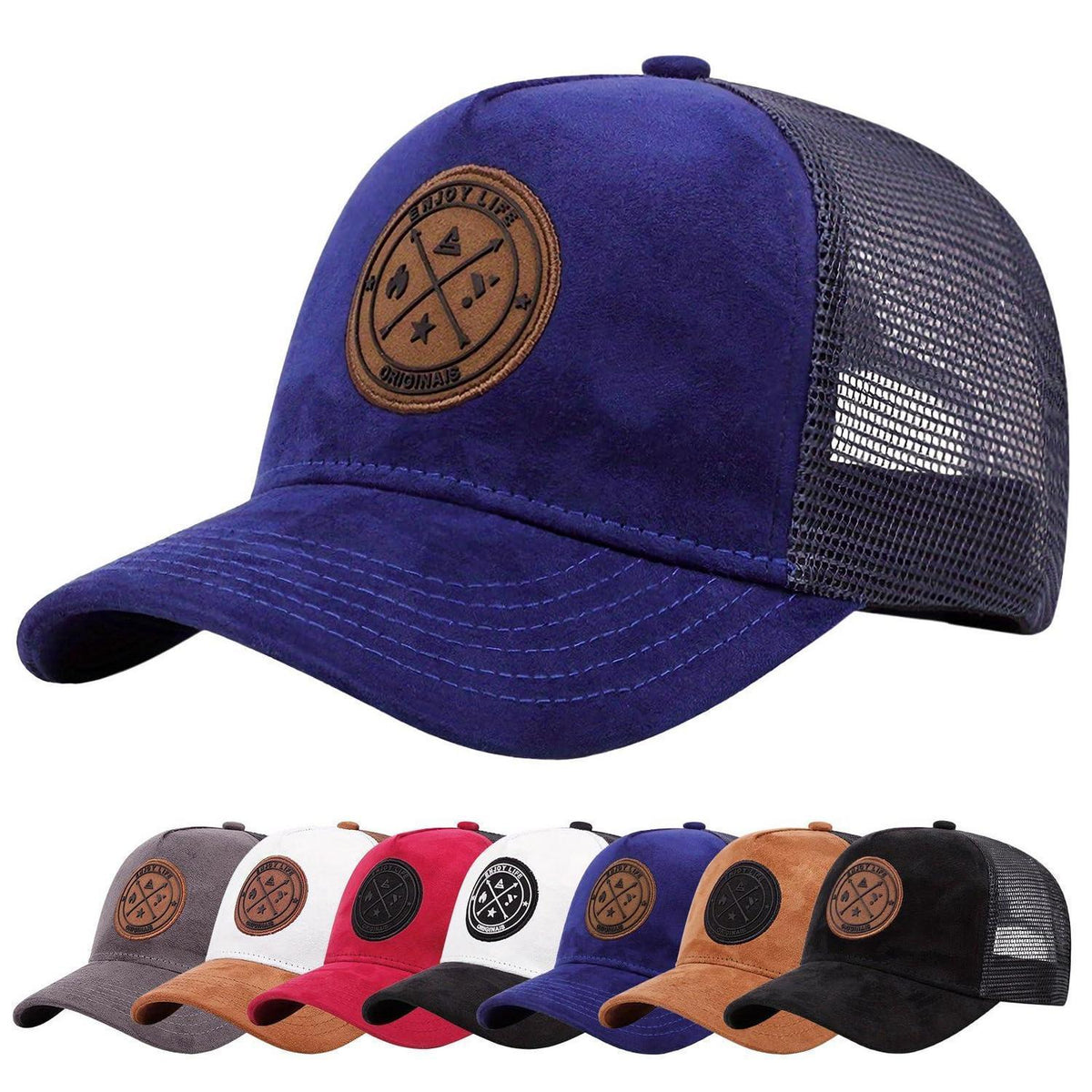 Baseballkappe Herren Blau, Einstellbar & Atmungsaktiv