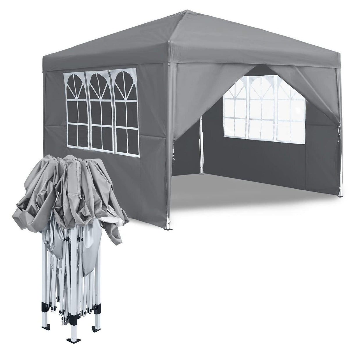 Faltbarer Pavillon 2.5x2.5m – Wasserdicht & UV-Schutz für Garten & Party