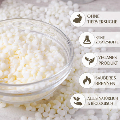Premium Sojawachs für Kerzen – 15kg, 100% Natur