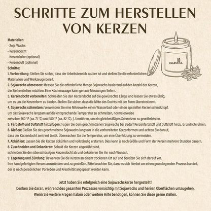 Premium Sojawachs für Kerzen – 20kg, 100% Natürlich