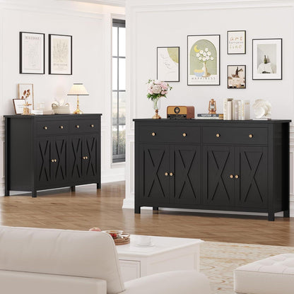 140cm Sideboard mit Arbeitsplatte – Küchenschrank & Buffetschrank