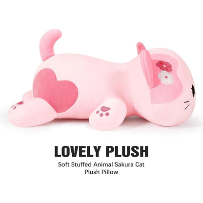 Kuscheltier Katze Plüschtier 50cm Rosa
