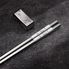 Metall Essstäbchen Set mit Halter – Wiederverwendbar & Spülmaschinenfest