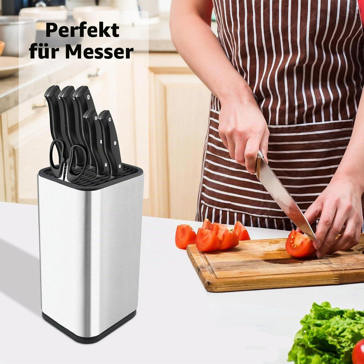 Messerblock Ohne Messer – Großer, Robuster Messerhalter für Küche