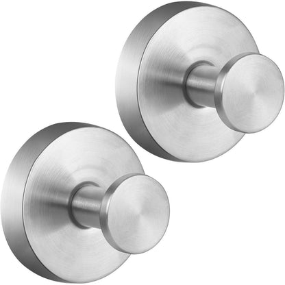 Edelstahl Saugnapf Haken – 2 Stück, Silber, Wasserdicht