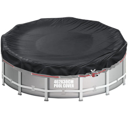 Rundpool Abdeckung 428-460cm | Poolplane Sommer & Winter | 420D Oxford