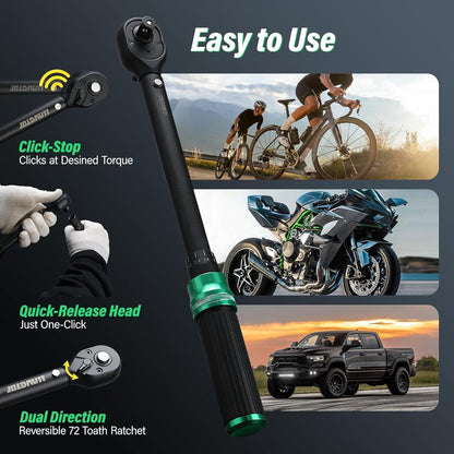 3-teiliges Drehmomentschlüssel Set für Auto, Fahrrad & Motorrad