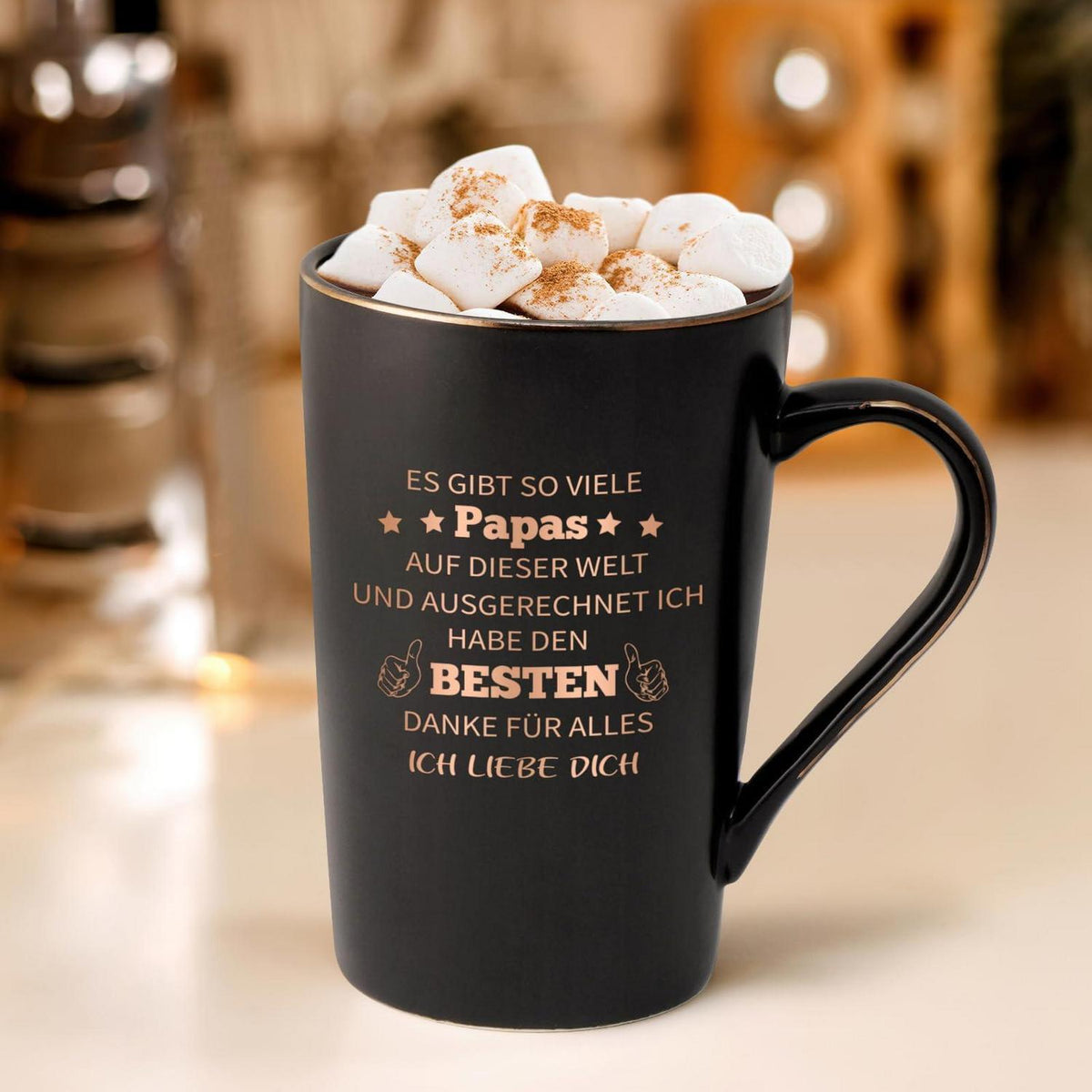 Kaffeetasse Papa – "Ich liebe dich" Geschenk Vatertag Geburtstag