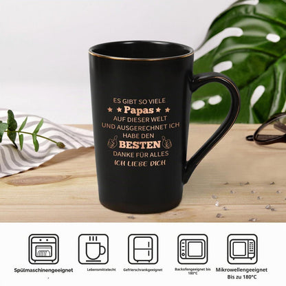 Kaffeetasse Papa – "Ich liebe dich" Geschenk Vatertag Geburtstag