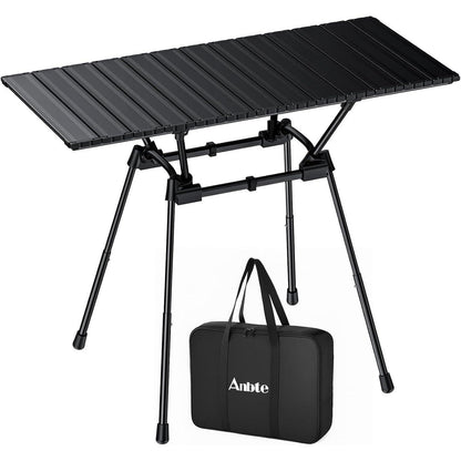 Zusammenklappbarer Campingtisch 91 cm, 4 Höhen, Aluminium, wasserdicht