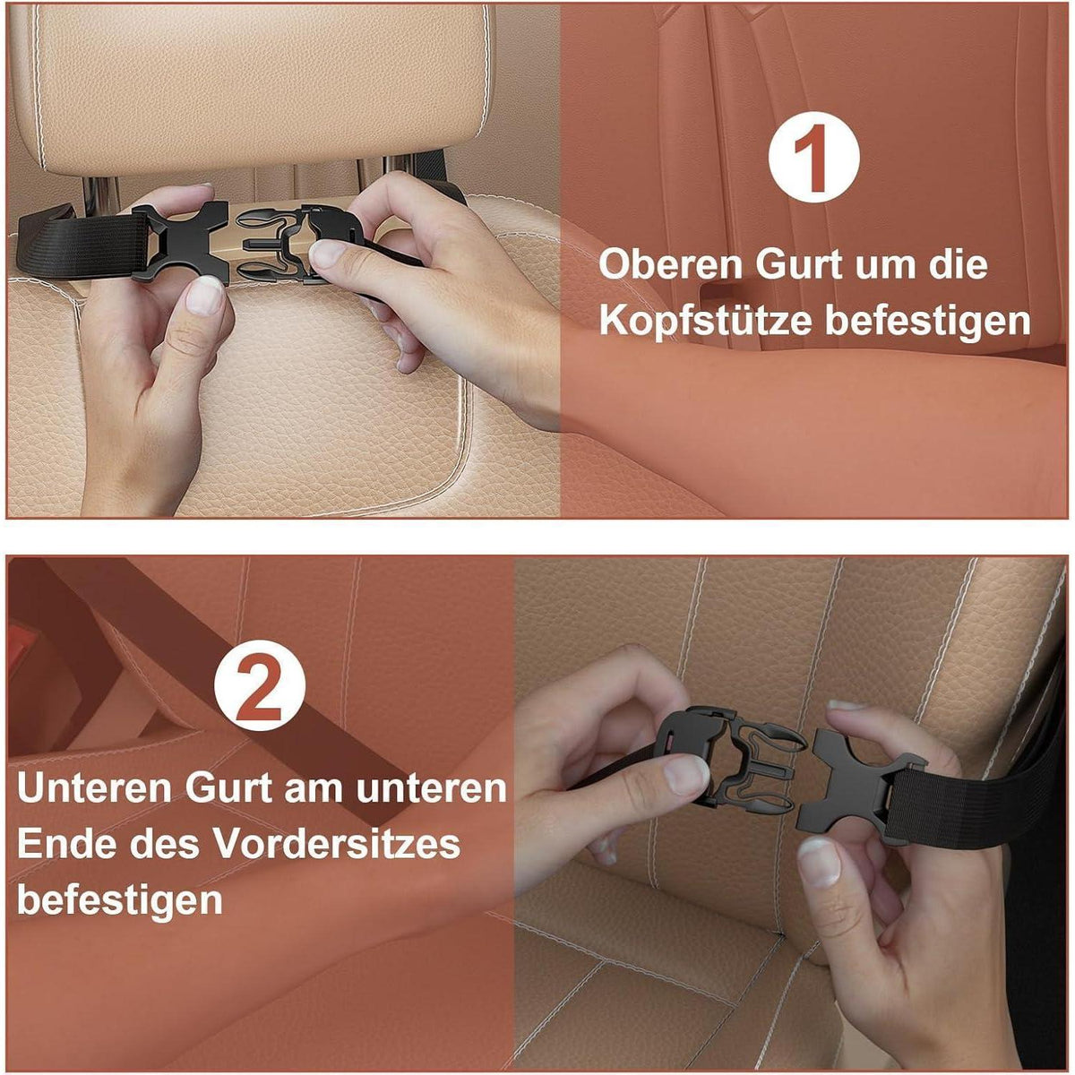 Autositz Organizer mit Tablet-Fach & 10 Taschen – Schwarz