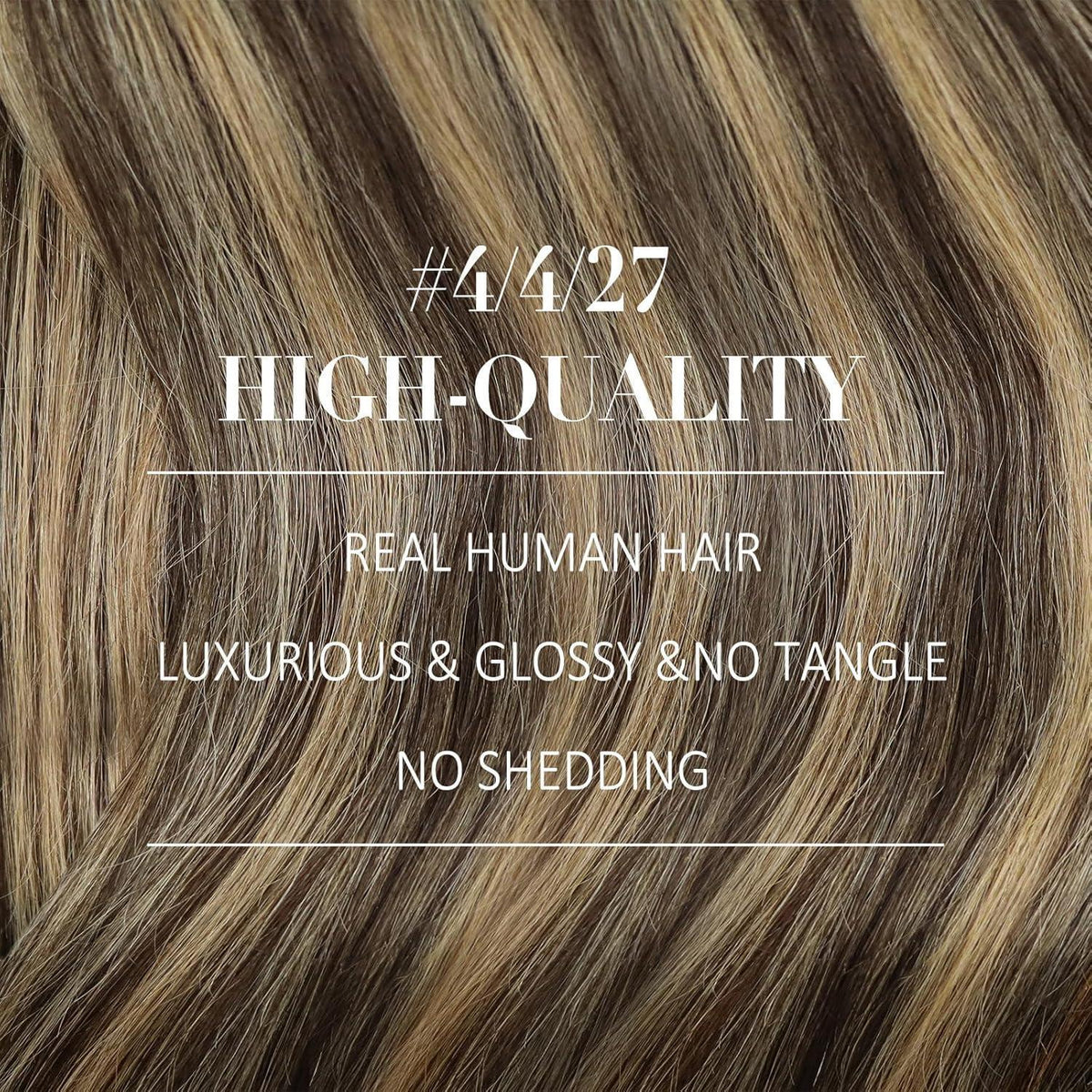 Echthaar Clip-in Extensions Ombre Dunkelbraun Aschblond 55cm